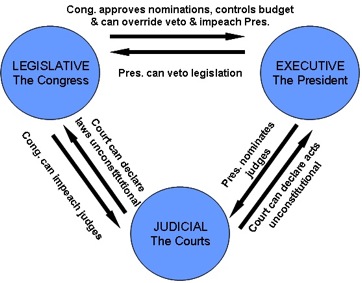 Diagram Of Separation Of Powers